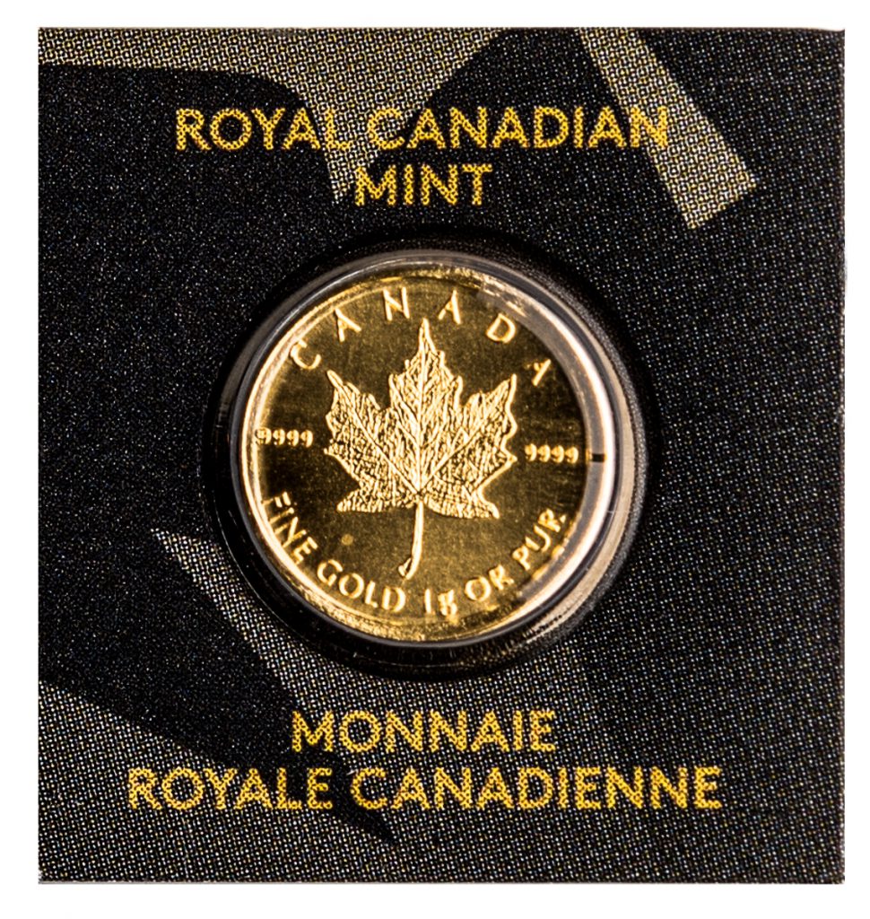 Gold Maplegram (1 Gram Piece) – MF Bullion Canada