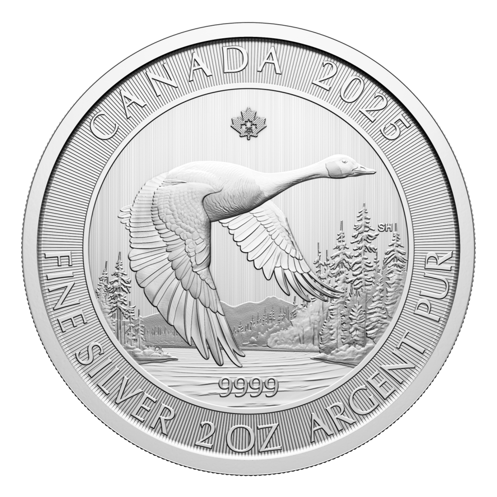 2025 2 oz. Canada Goose Silver Coin MF Bullion Canada