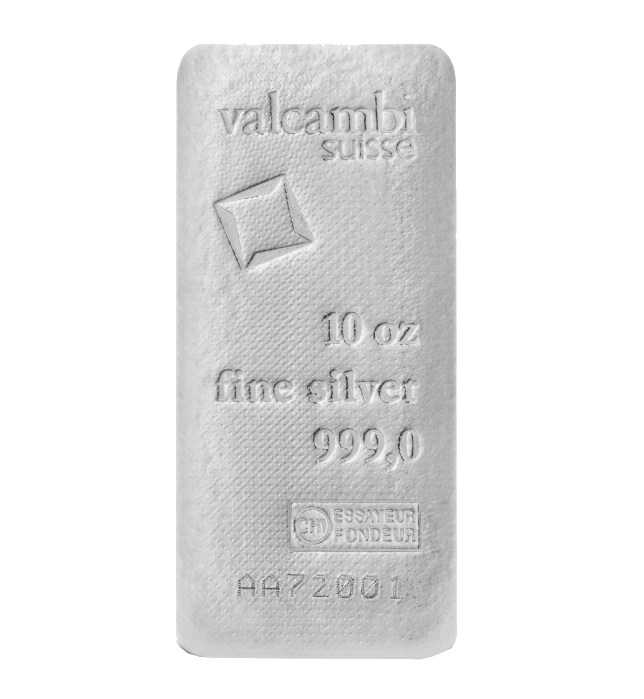 10 oz SIlver Bar Valcambi